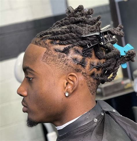 taper fade dreads|dreads with low taper fade.